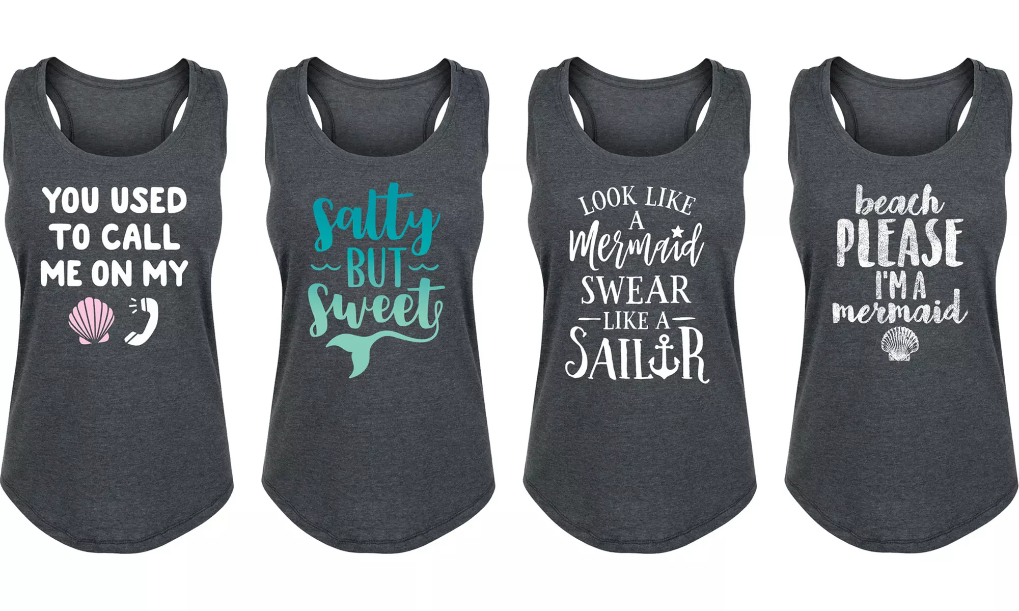 Women's Mermaid Life Vacation Tanks. Plus Sizes Available. - Primary Image