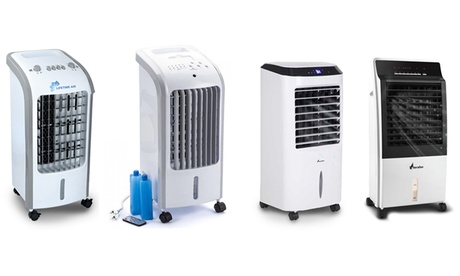 Raffrescatori evaporativi, refrigeratori d'aria e deumidificatori Bakaji , disponibili in 4 modelli