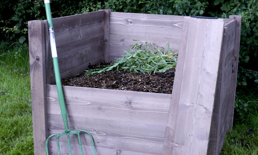 Image 4: Modular Wooden Compost System