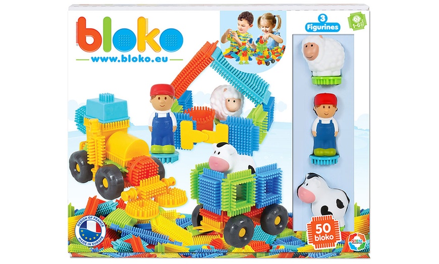 Image 4: Bloko 50-teiliges Bauklotz-Set