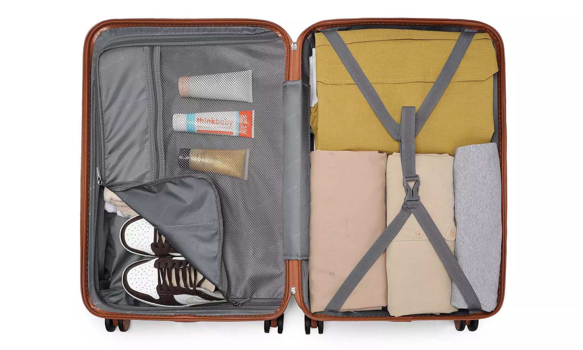 Valise en ABS et polycarbonate avec design élégant en losange