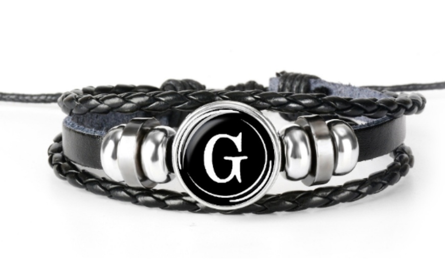 Image 8: Bracelet initiale pour homme