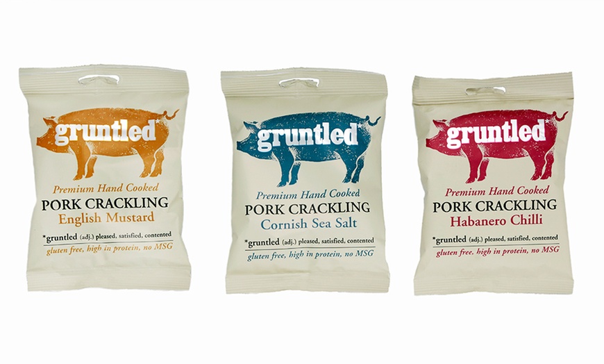 Image 2: 20 Gruntled Pork Crackling Bags