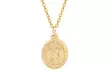 10K Gold Religious Medallion Pendant Necklace by Moricci - Second Medium