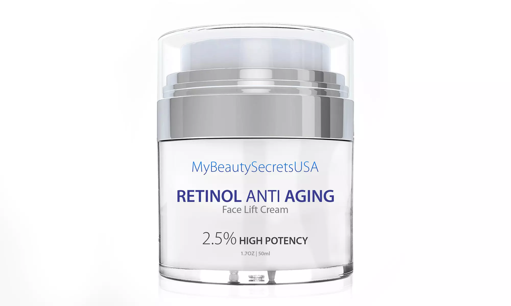 One or Two Tubs of 1.7oz Retinol 2.5% High Potency Anti-Aging Cream from My Beauty Secrets (Up to 82% Off) - Primary Image