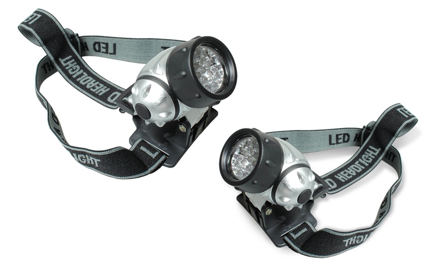 Image 4: 19 LED Light 3-Mode Headlamp