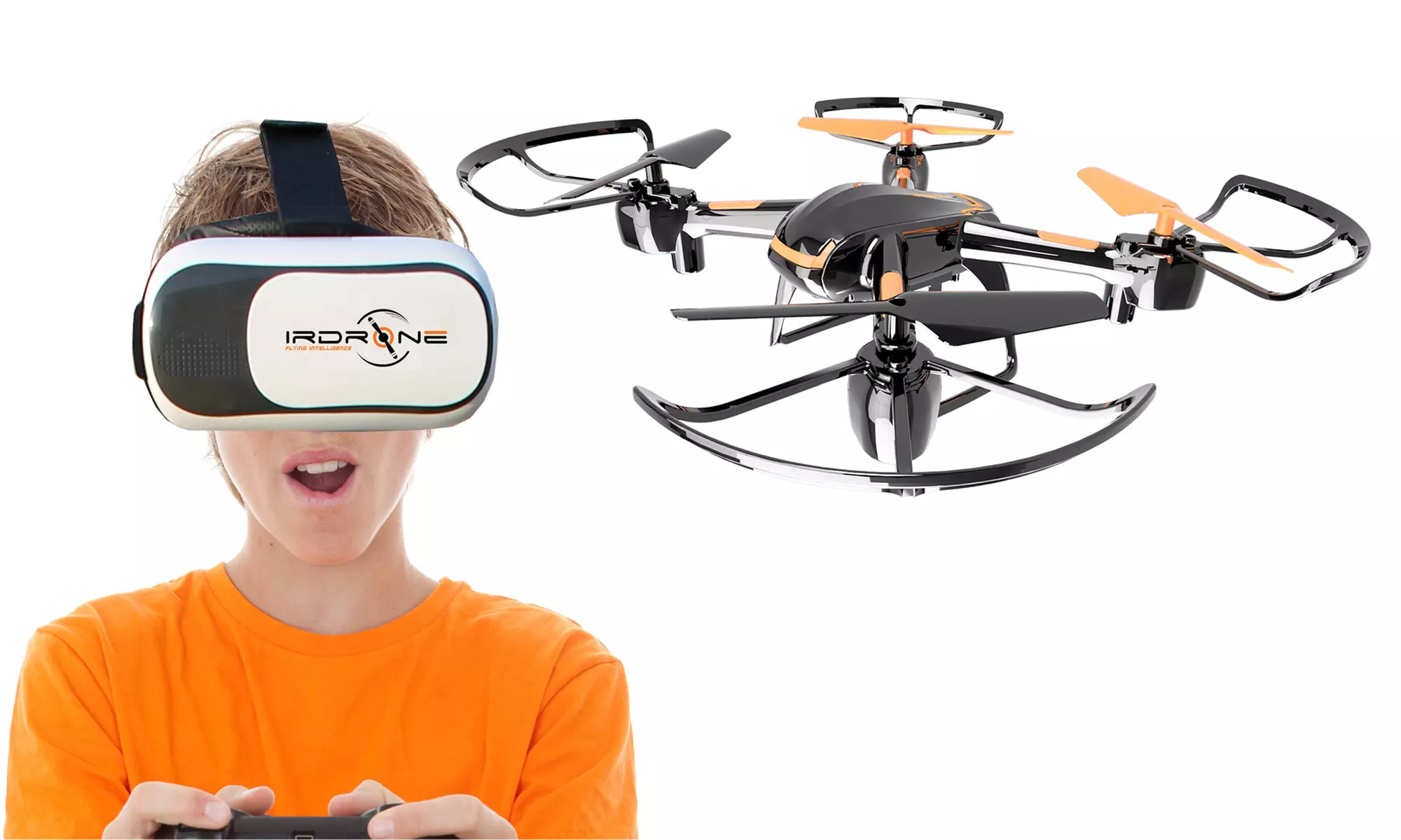 Drone caméra HD avec casque de Réalité Virtuelle. Livraison Offerte - Primary Image