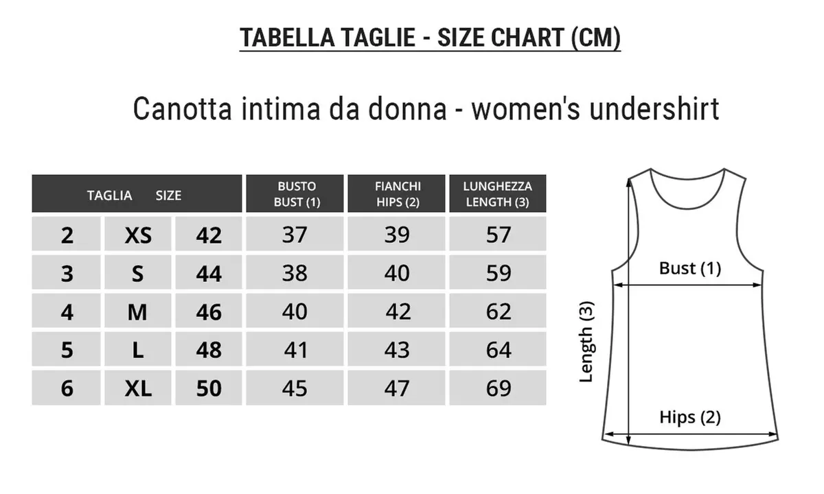 Canottiere e maglie intime uomo e donna Liabel
