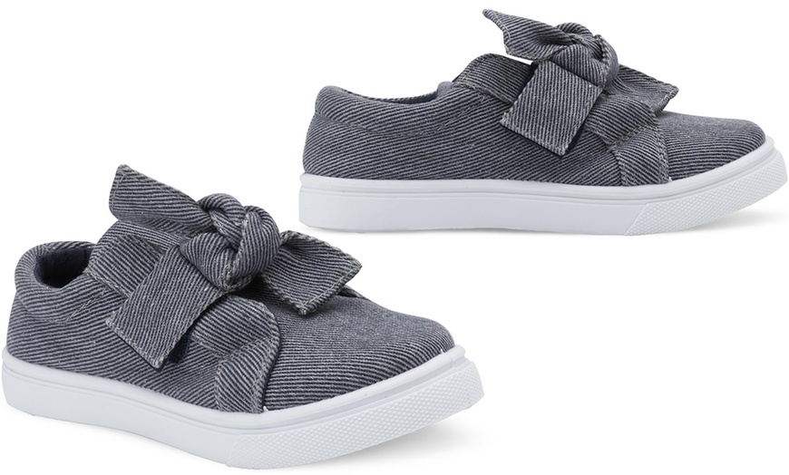 Olivia Miller Girls' Bow Slip-On Sneakers | Groupon