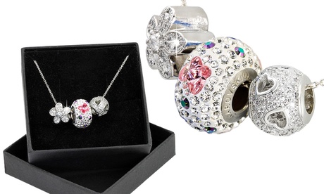 Collier trio papillon orné de cristaux Swarovski®