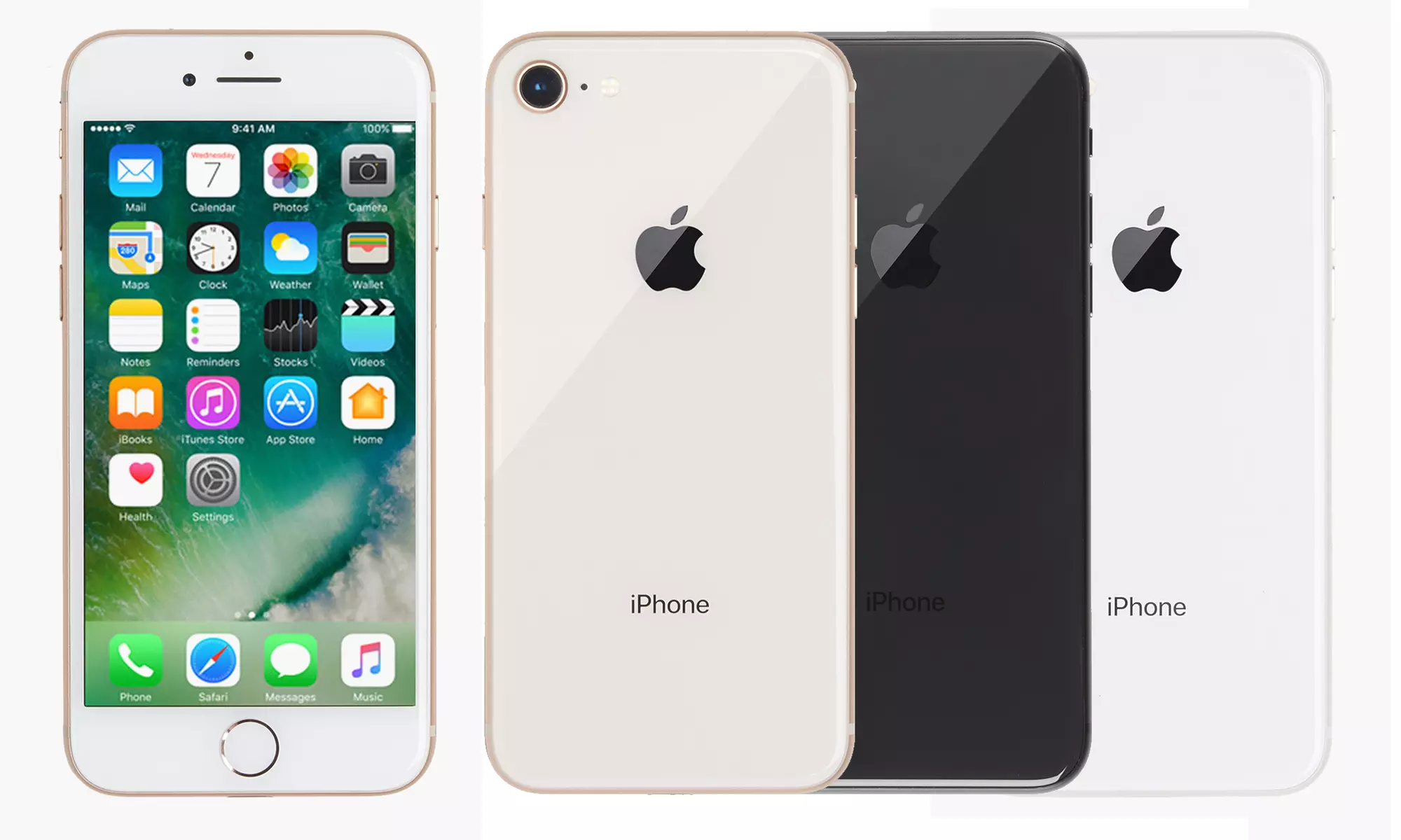 Apple iPhone 8 64 or 128GB Smartphone (Fully Unlocked for both GSM & CDMA)(New) - Primary Image