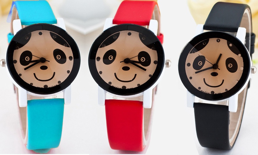 Image 1: Unisex Panda Dial Watch