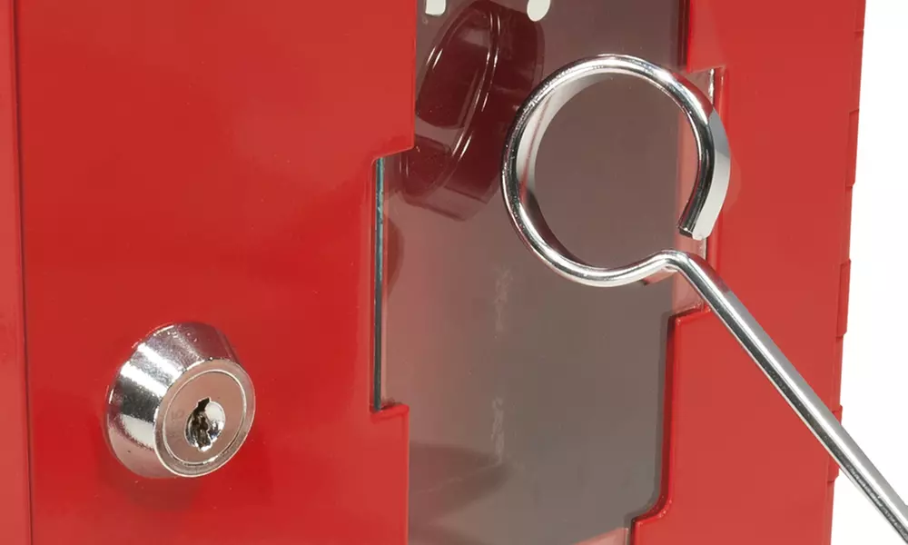 Breakable Emergency Key Box with Attached Hammer - Second Medium