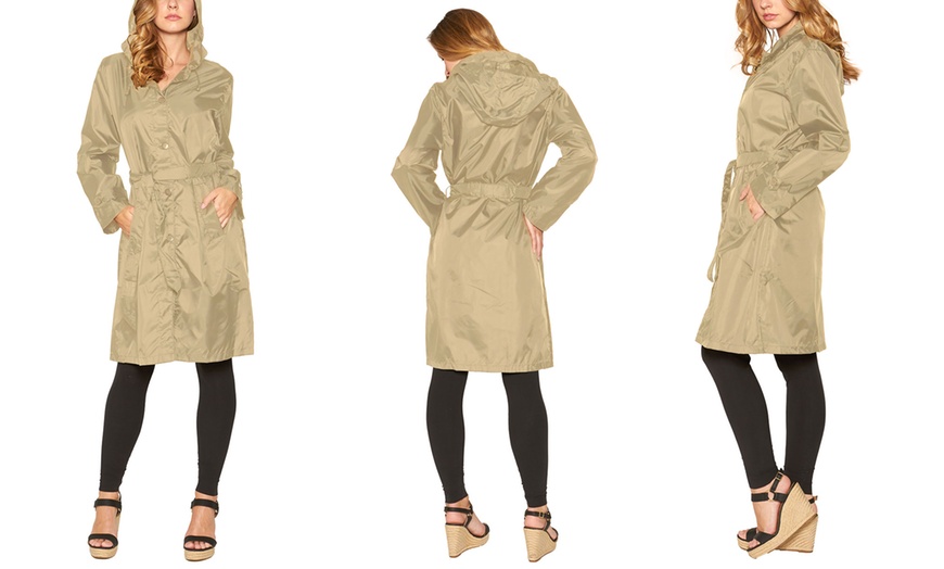 packable trench coat women's