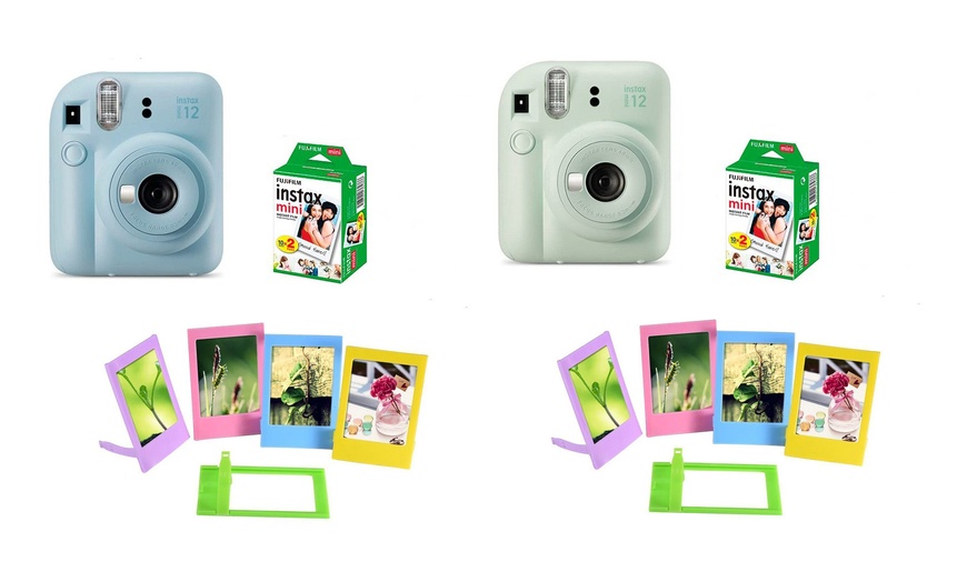 Image 1: FUJI FILM Instax Mini 12, Instax Mini Film und 5er-Set Bilderrahmen