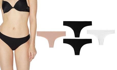 Set di 4 o 8 slip da donna modello brasiliana disponibili in 3 colori e 2 taglie