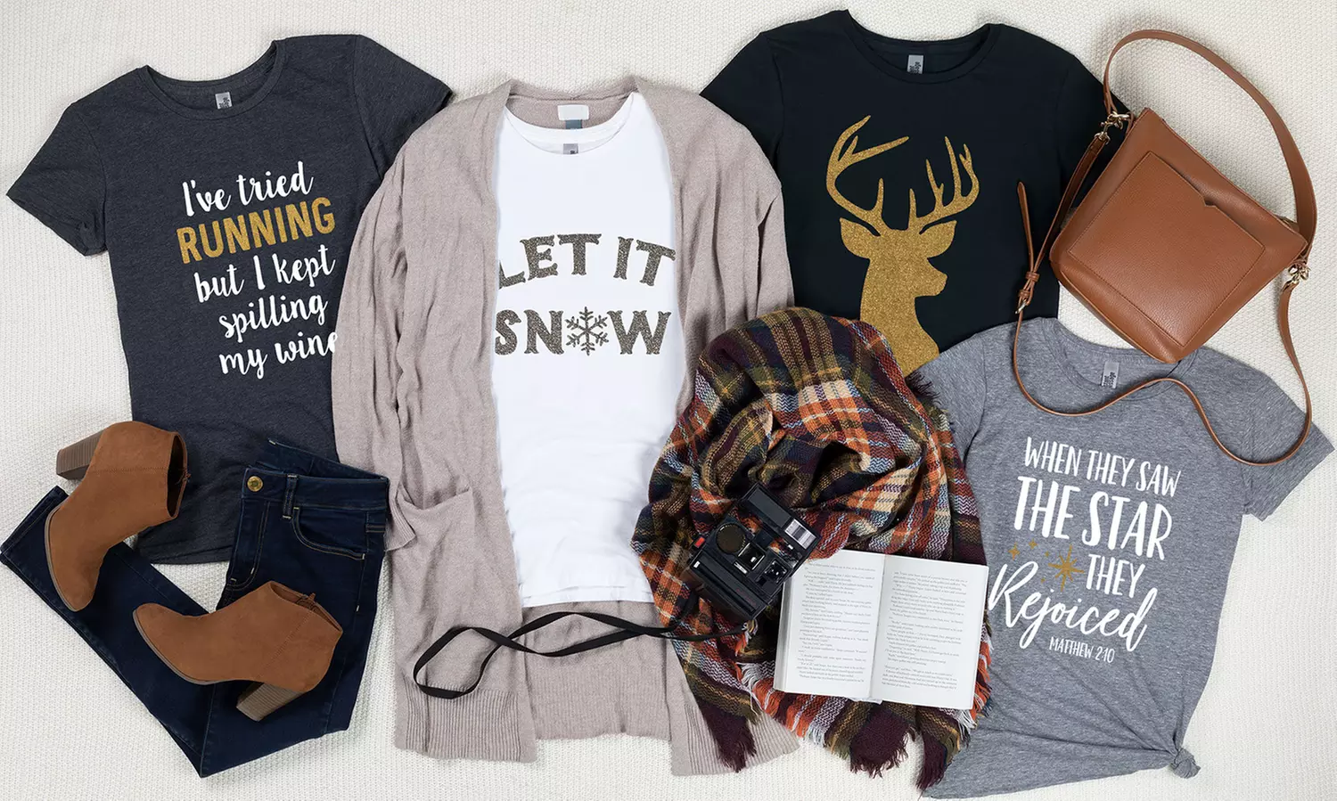 Instant Message Women's Glitter and Sparkle Tee. Plus Sizes Available. - Primary Image