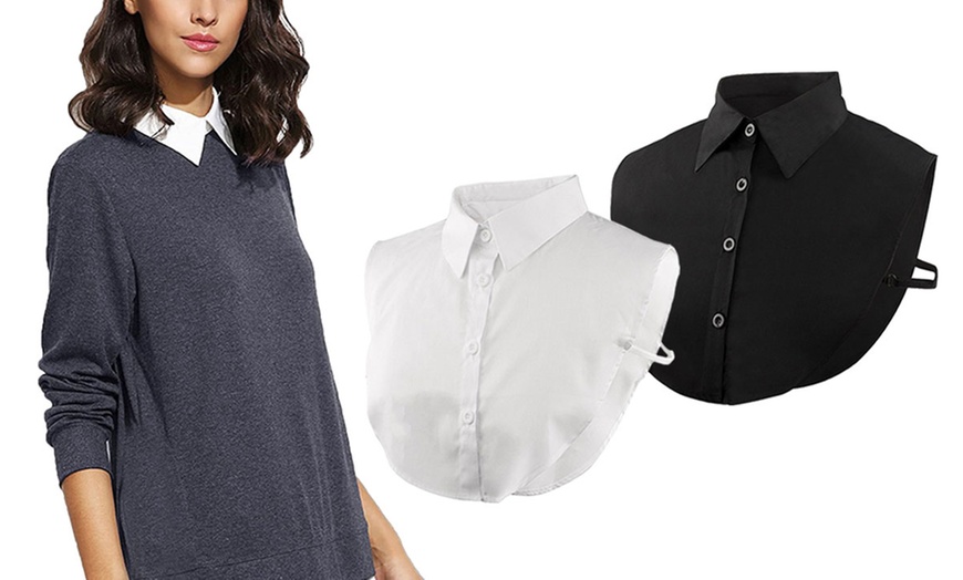 Image 11: Faux Shirt Collar Insert