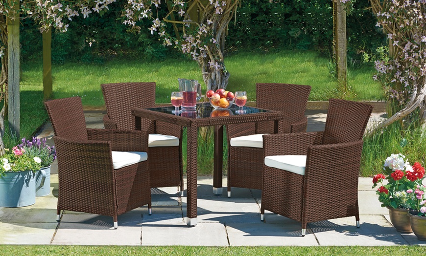 Image 2: Santorini Outdoor Dining Set