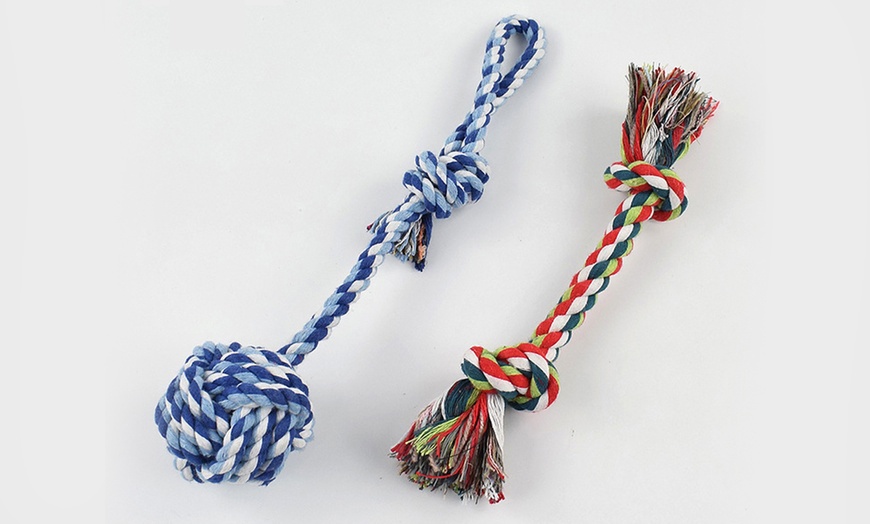 Image 2: Pet Rope Toy Set