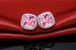 Sterling Silver Cubic Zirconia Cushion Cut Halo Studs - Second Medium