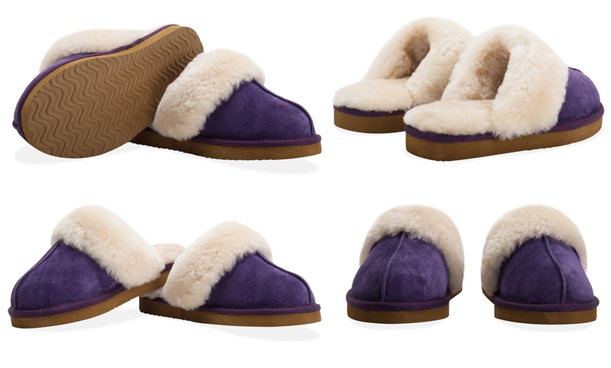 Image 10: Women's Sheepskin-Lined Slippers