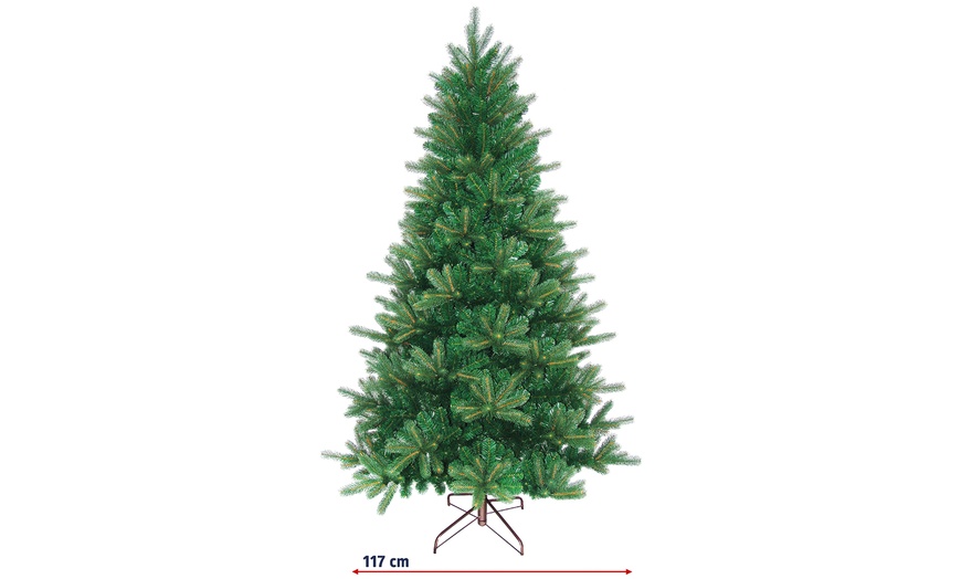 Image 2: Albero di Natale artificiale verde in PVC DecoNatale