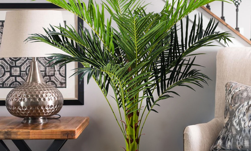 Image 2: 180cm Large Artificial Areca Palm Tree