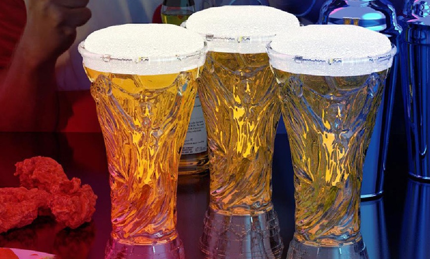 Image 5: One, Two or Four Qatar World Cup Beer Glasses 420ml