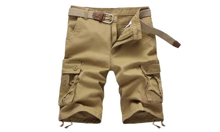 Image 3: Blu Apparel Men's Outdoor Cargo Shorts
