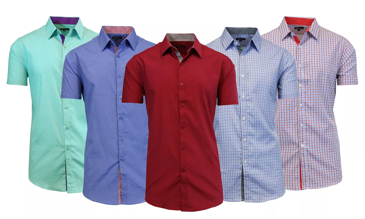 Men's Slim-Fit Short-Sleeve Button-Downs - Primary Image