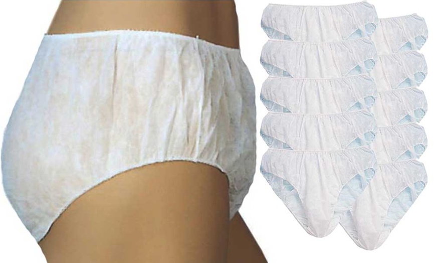 Image 1: Pack of 10 Disposable Briefs