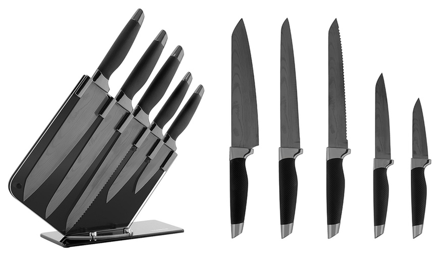 Image 3: Tower Five-Piece Knife Set