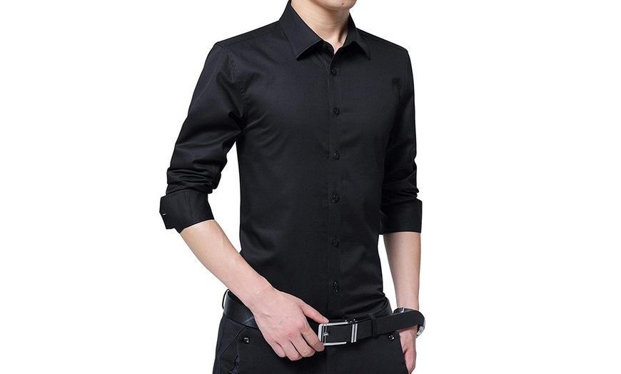 Image 5: Camicia da uomo in cotone slim fit