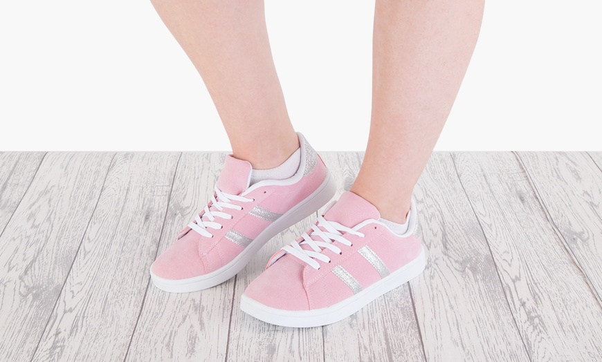 Image 3: Women's Pink or Sky Blue Trainers