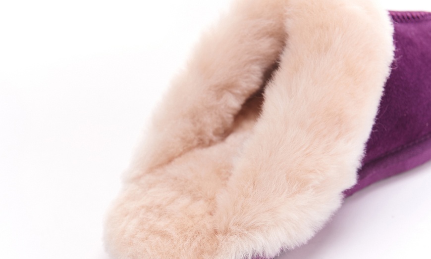 Image 29: Snow Paw Sheepskin Slippers