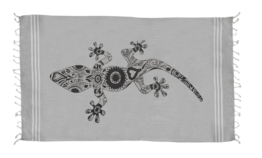 Image 8: Serviette de plage et de piscine en coton