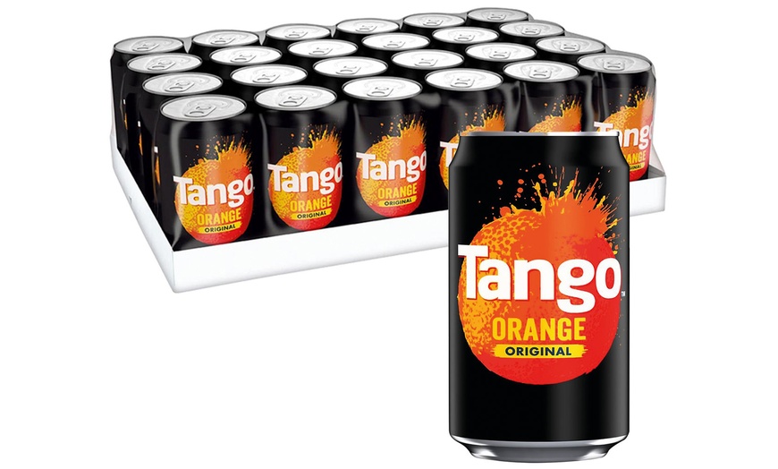 Image 1: Tango Case of 24 Cans of Original Orange 330ml