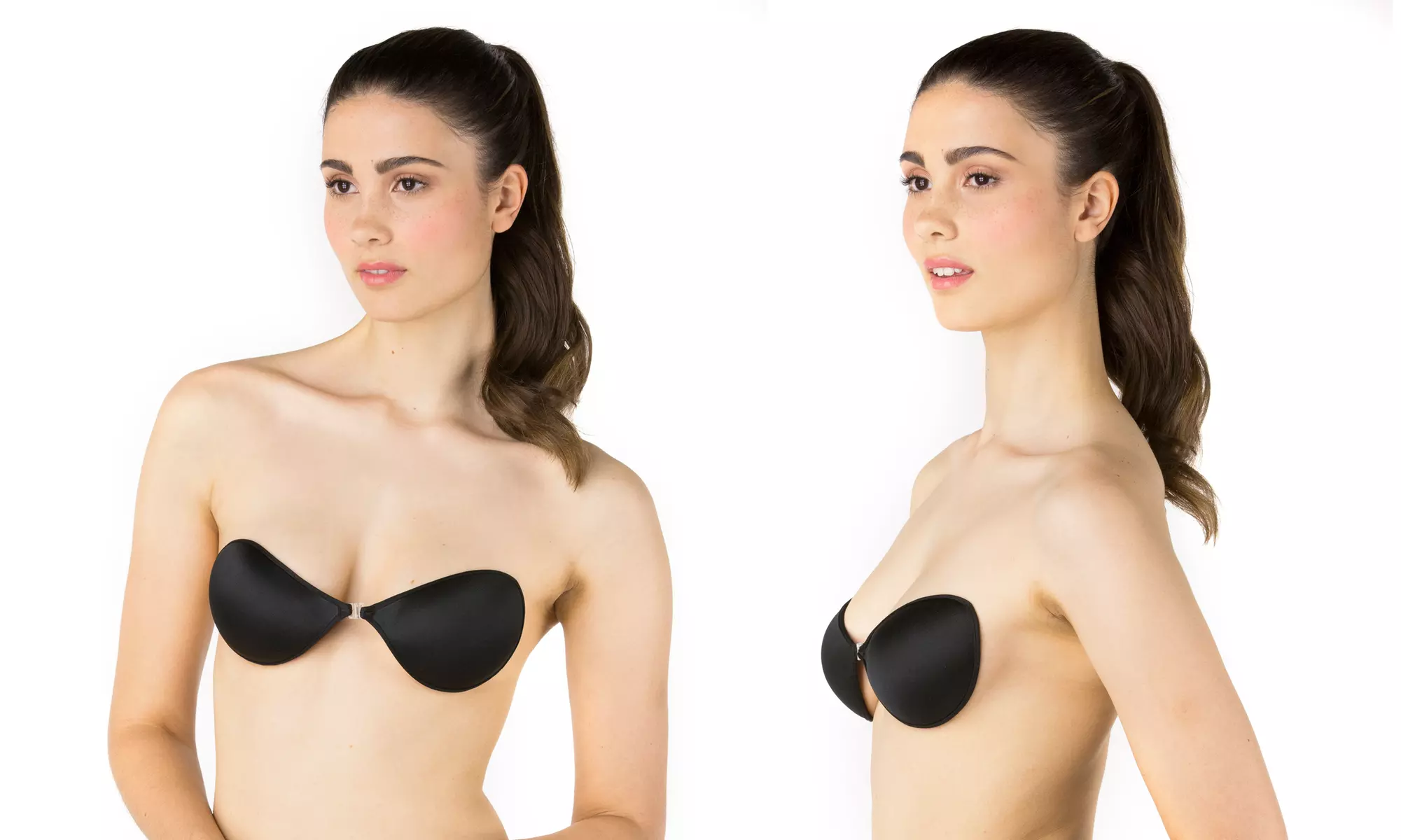 Groupon Exclusive | Sociology Adhesive Strapless Bras (2-Pack) - Second Medium