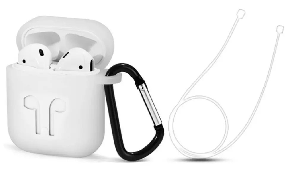 One or Two AirPods® Pro Cases with Detachable Carabiner
