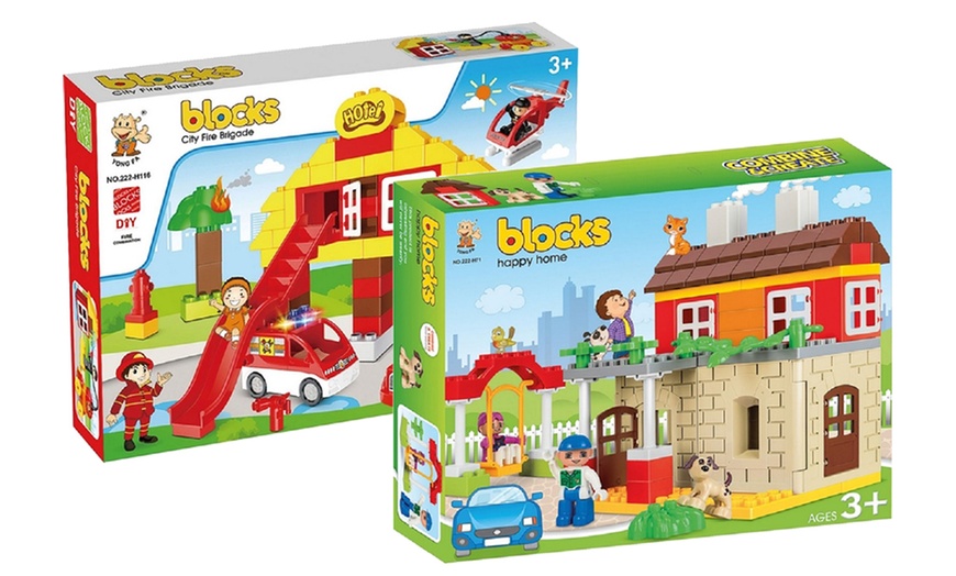 Image 12: Building Blocks Playset