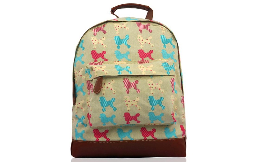 Image 21: Retro Canvas Backpack