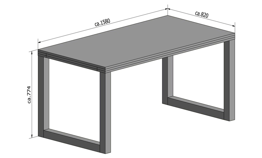 Image 14: Mesas de comedor industriales