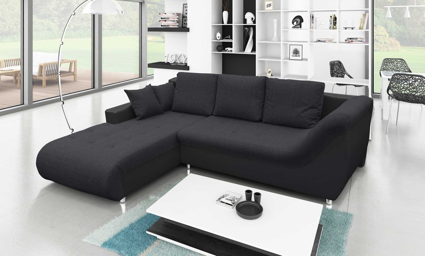 Image 2: Four-Seater Sofa Bed with Storage