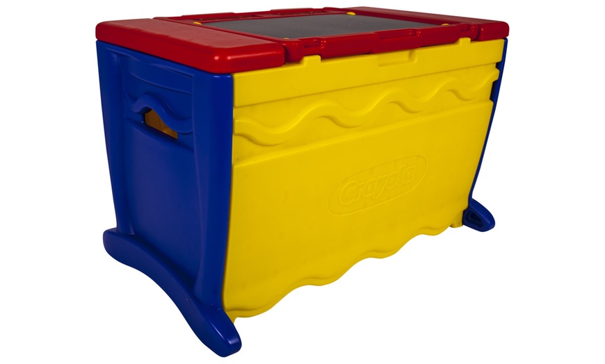 Image 2: Crayola Draw 'n Store Toy Box