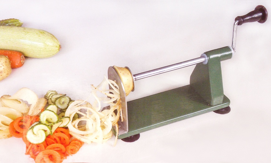 Image 1: Three-Way Vegetable Spiral Slicer