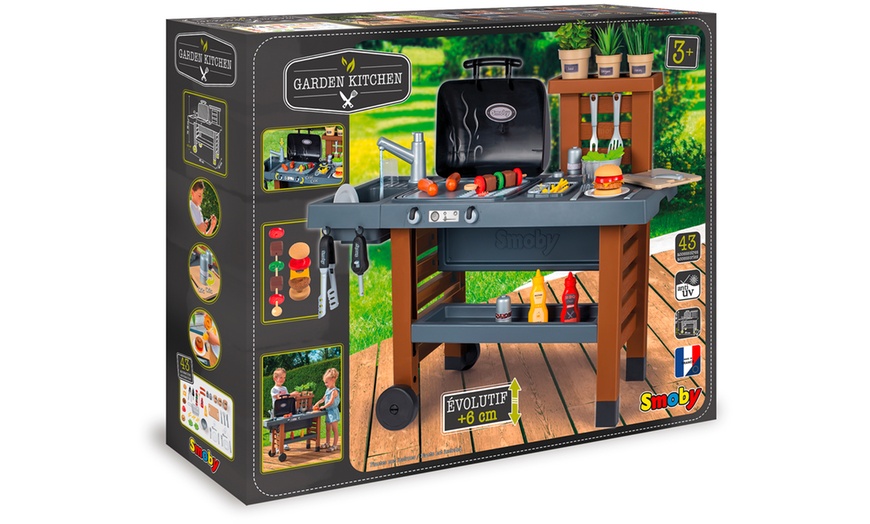 Image 5: Smoby Garden Kitchen - Versatile Playset with Grill and Sink Area