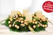 Frischer Adventskranz mit Schokolade, Perlwein und Grußkarte von Bluvesa - Blumenhaus Ehrend - Second Medium
