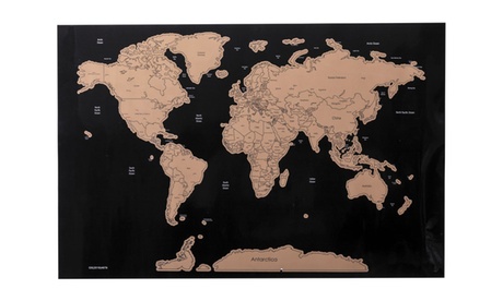 1 o 2 mappe del mondo da grattare con raschietto