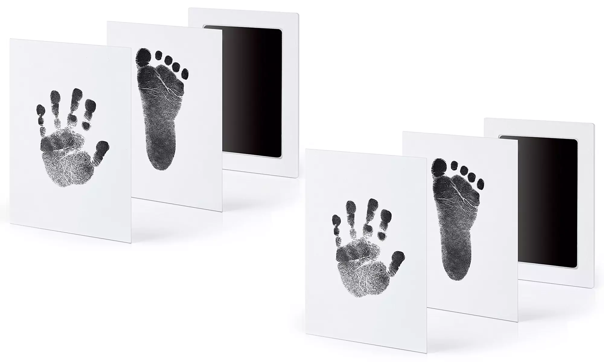 Uno o 2 Kit senza inchiostro per impronta ricordo mano e piede bambino - Image 4